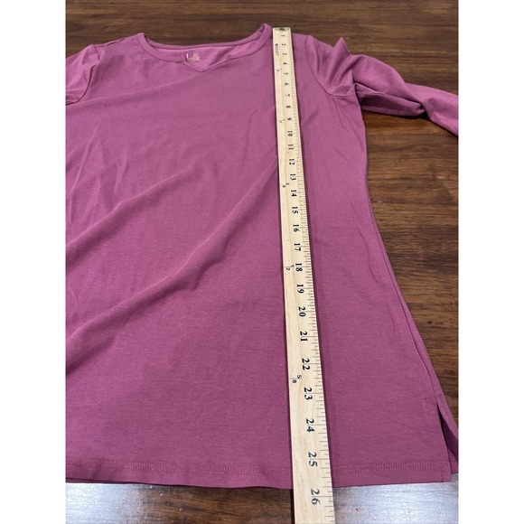 Belle‎ Shirt Women’s XS Long Sleeve Comfort Loose Fitting Purple - Picture 6 of 8